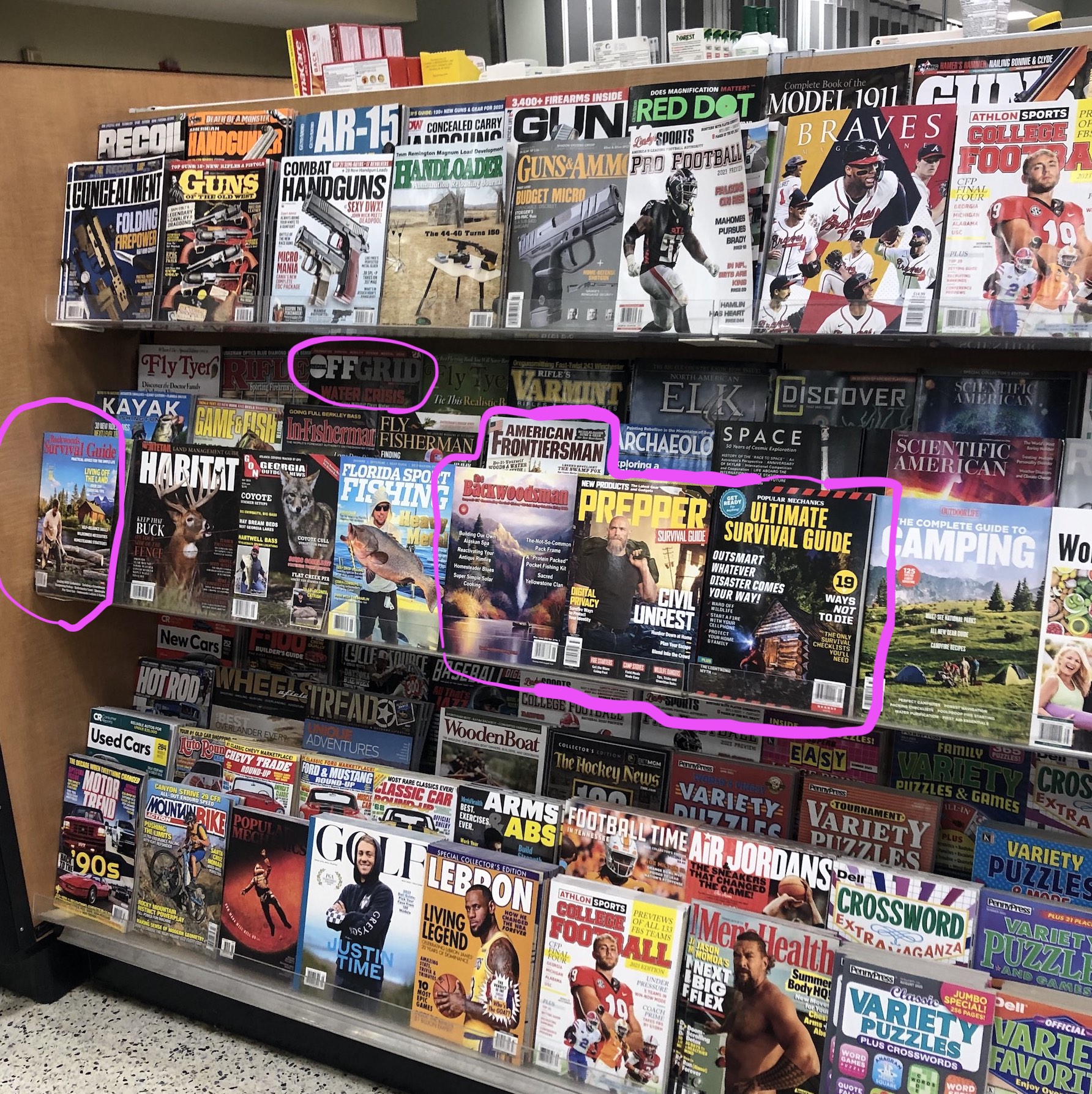 Prepper magazines